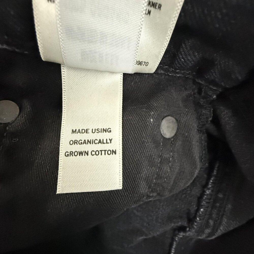 AGOLDE Shorts Women's 26‎ Black Criss Cross Button Fly Hitchhike Denim Organic - Picture 13 of 16